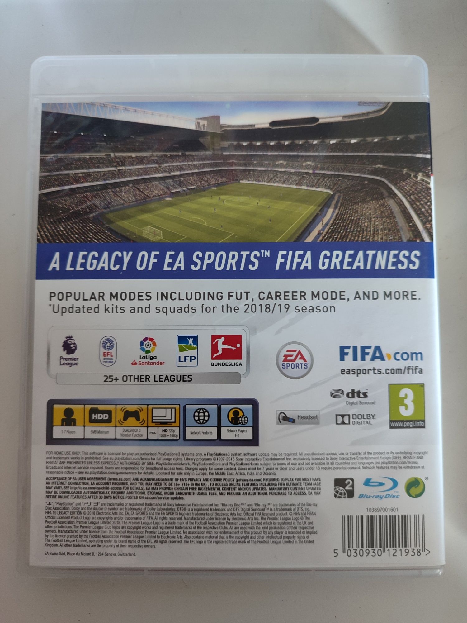 Fifa 19 PS3 com selo IGAC