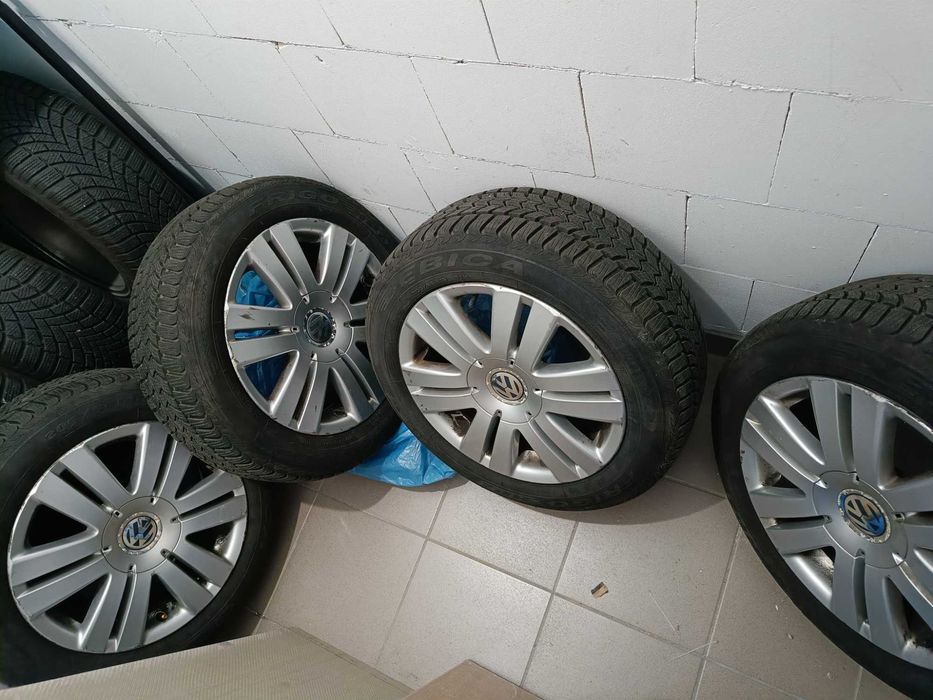 Koła 16' VW 5x112 Passat B6. Opony zimowe Dębica Frigo 2 jednosezonowe