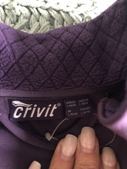 Fioletowa bluza sportowa  crivit uniwersalna w bdb stanie idealna na j