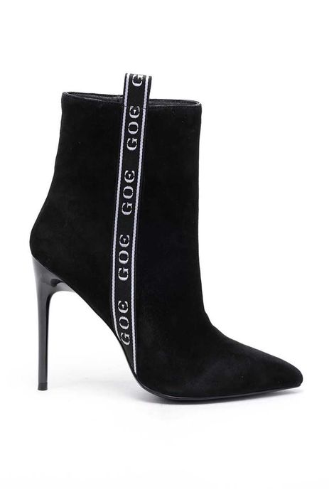 GOE Жіночі замшеві ботильйони на високих підборах  38 р
