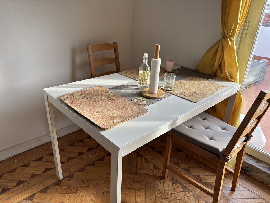 Mesa IKEA VANGSTA – Branco (120/180 cm)