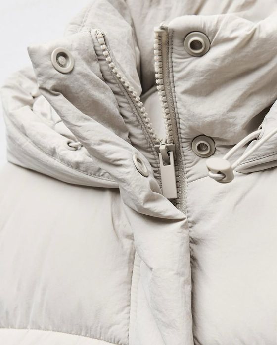 Zara пуховик зимова куртка С, zara зимняя куртка пуффер С