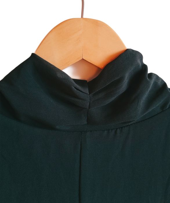 Top / bluzka w odcieniu butelkowej zieleni – Vila – S / 36