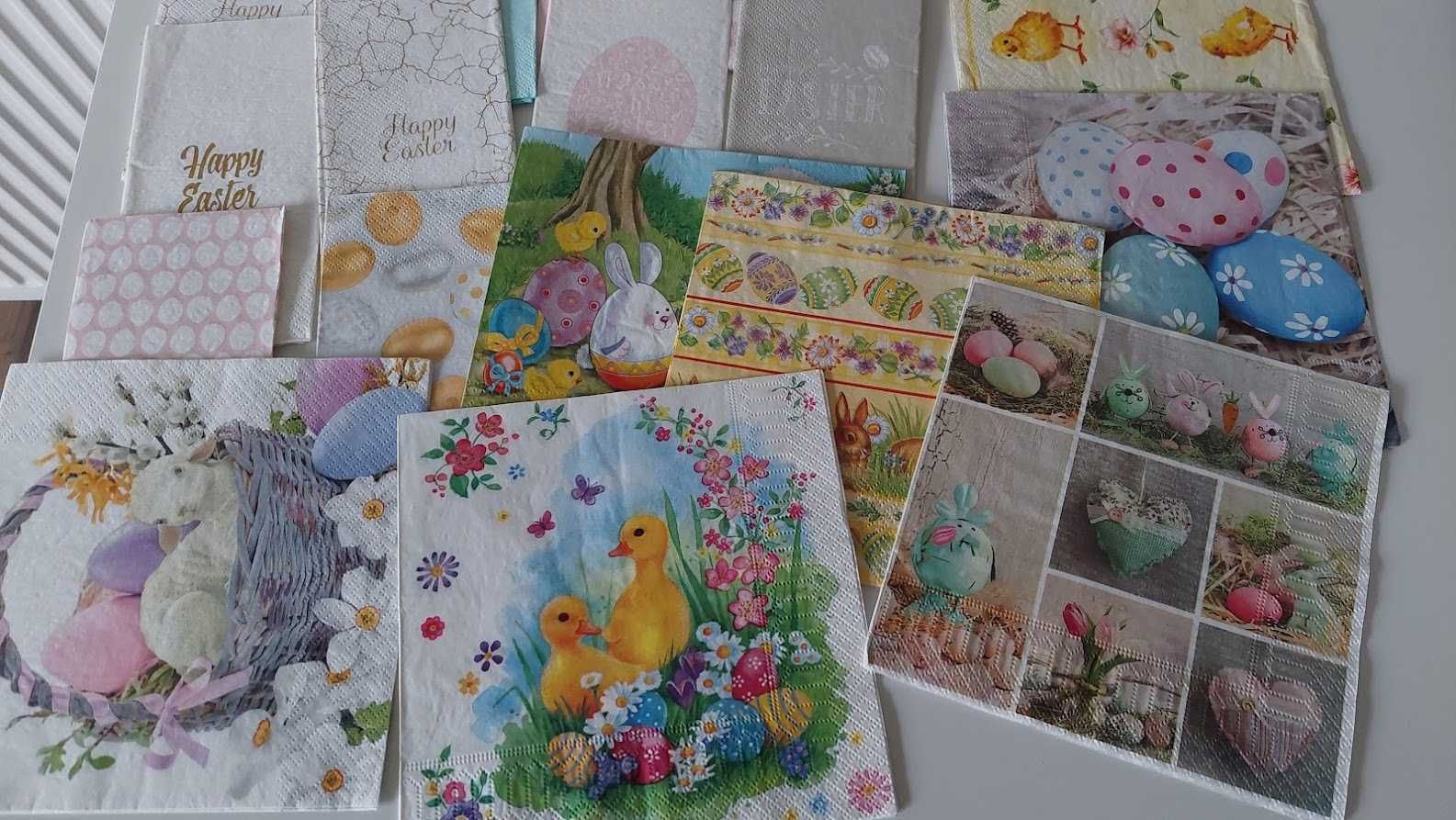 Zestaw wielkanocnych serwetek do decoupage 22 szt