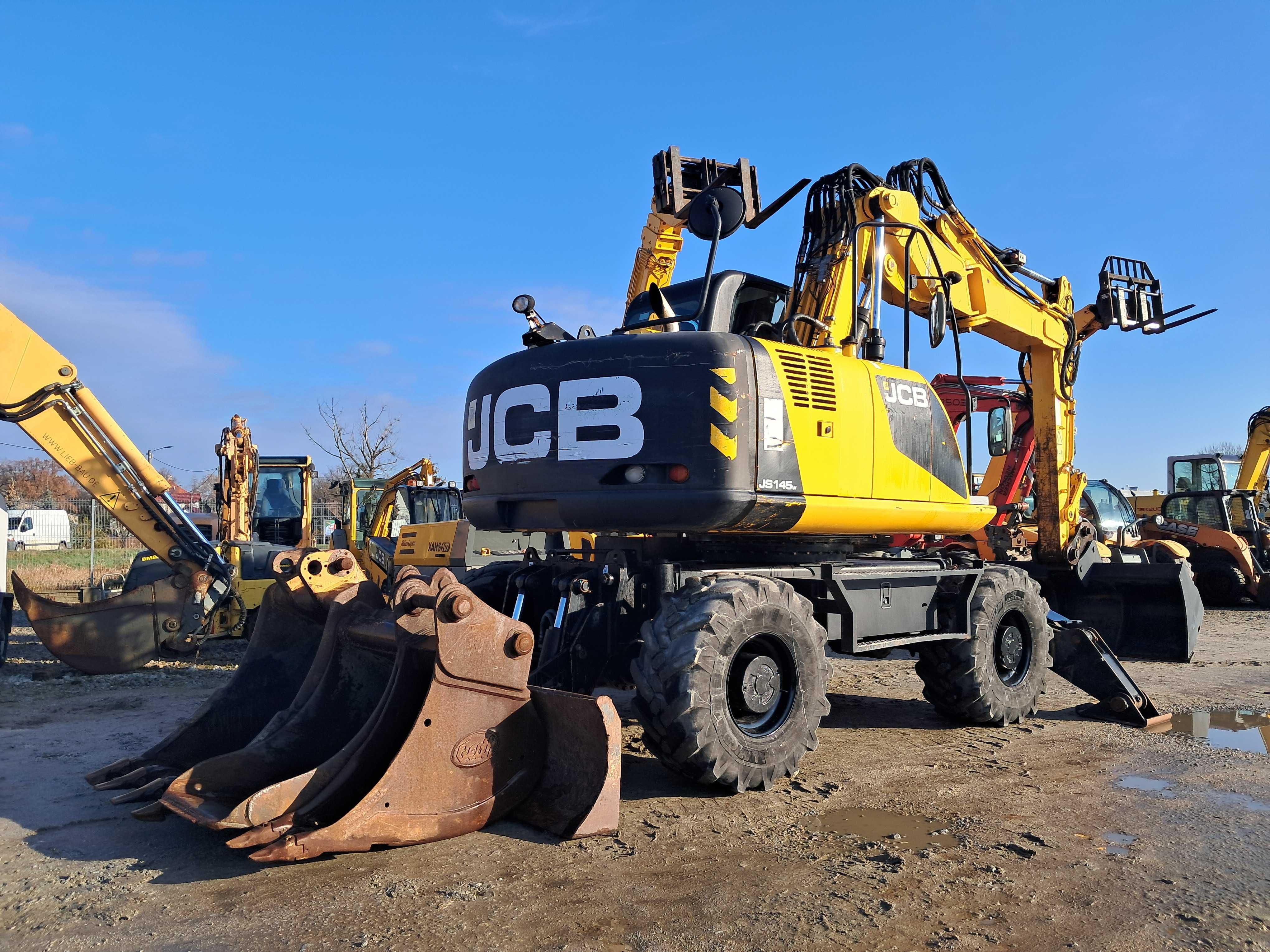 Koparka Kołowa JCB JS 145 / 16t! / 13r! / JS 160 liebherr 314 316