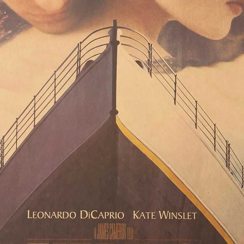 B. DUŻY piękny plakat filmowy vintage TITANIC