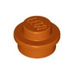 LEGO 4073 Płytka okrągła 1 x 1  Dark Orange