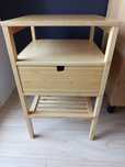 Ikea nordkisa stolik nocny bambus
