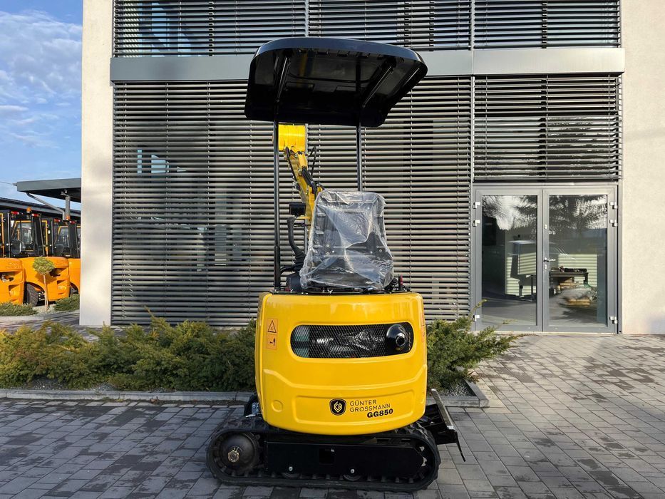 Minikoparka Gunter Grossmann GG850. Silnik KUBOTA .