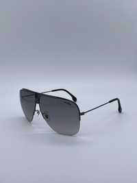 Męskie czarne modne okulary przeciwsłoneczne CARRERA 1013/S V81 PR 64