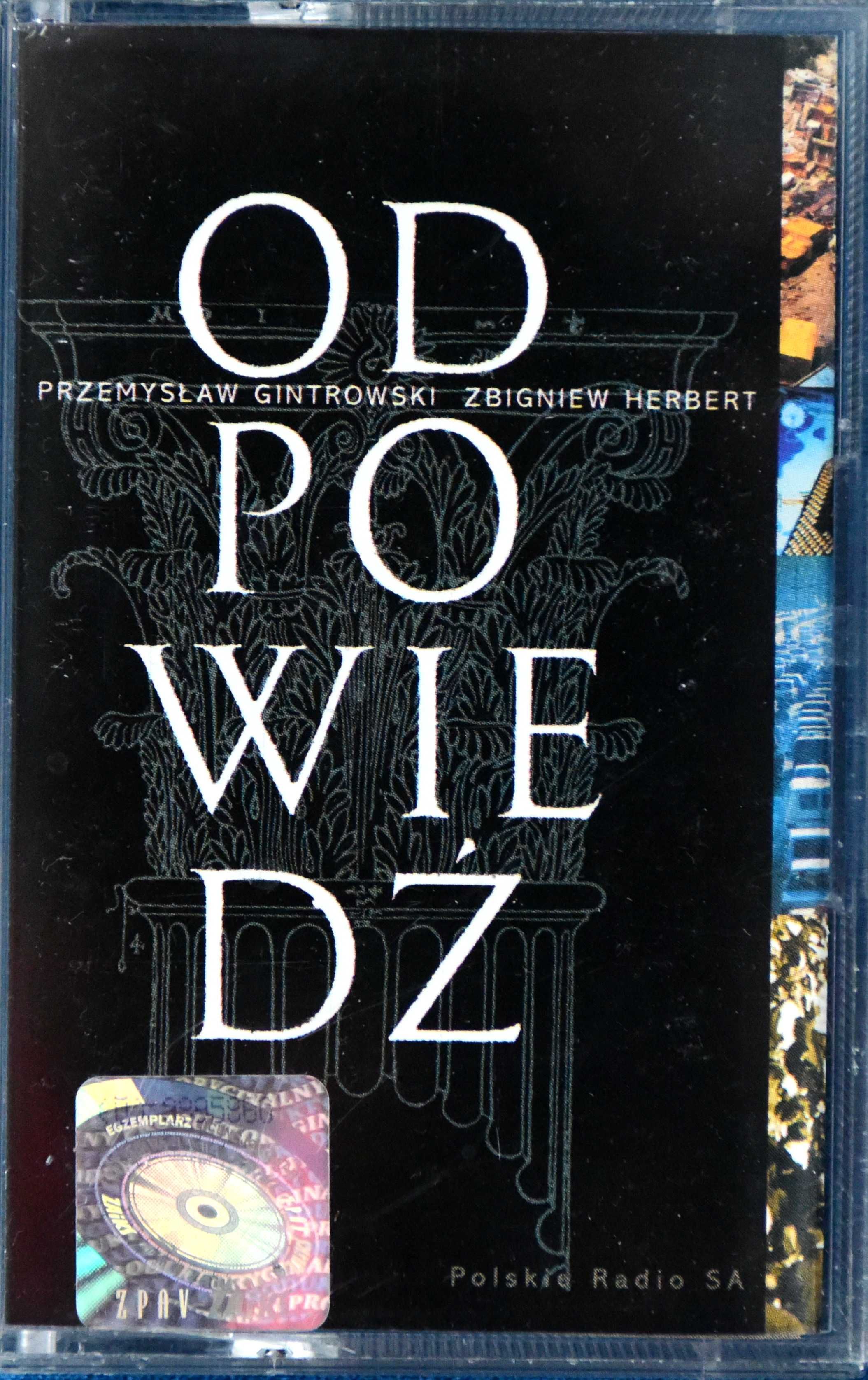 Przemysław Gintrowski - Odpowiedź (kaseta)