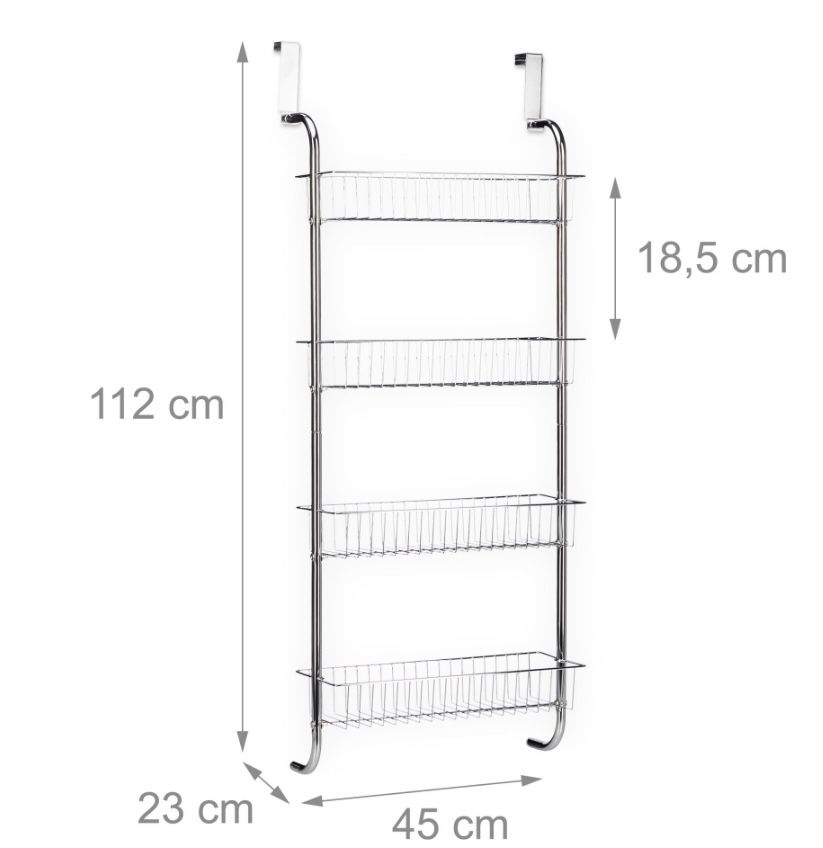 Łazienkowa półka wisząca chrom