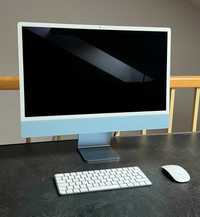Apple iMac 24” 4k Retina, M1, 8GB RAM, 512GB SSD, Niebieski