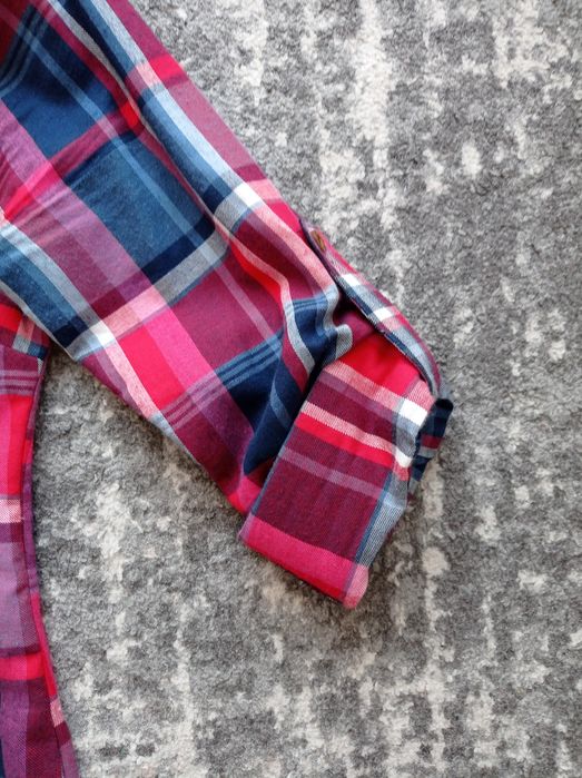 Koszula damska w kratę z długim rękawem w rozmiarze 36