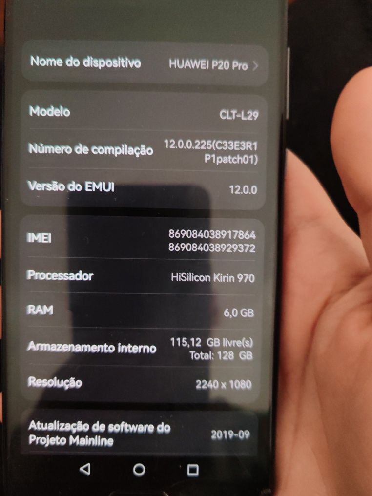 Huawei p20 pro 6 RAM