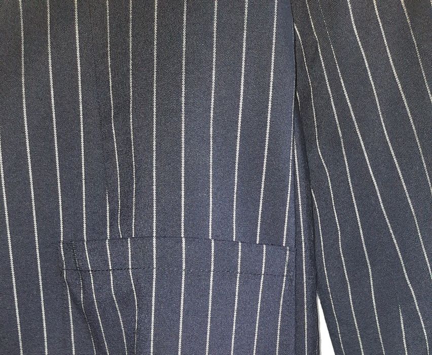 Marynarka damska żakiet granatowa srebrna nić Sinsay rozmiar S