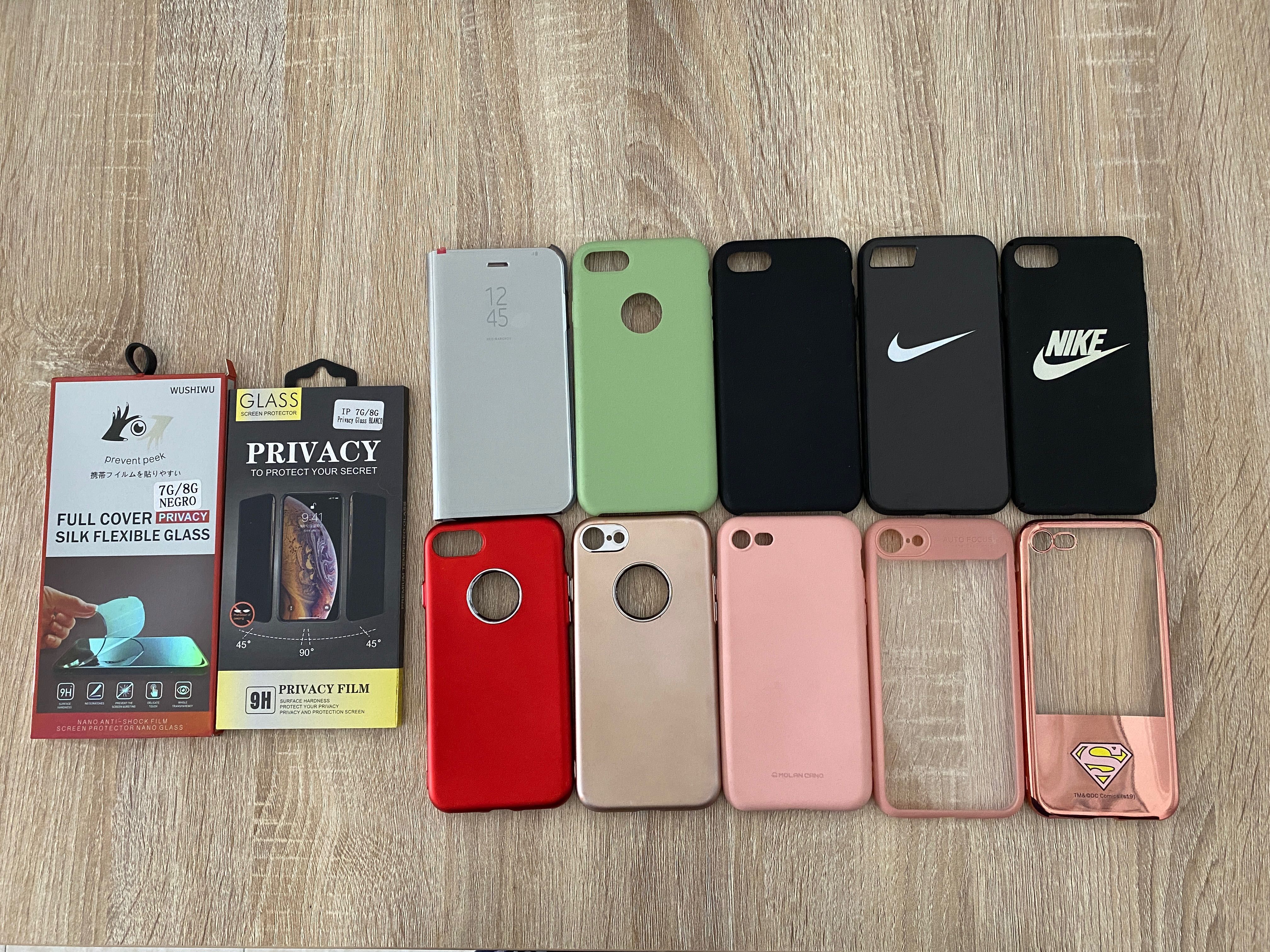 Conjunto iPhone 7/8/SE 2020 capas e películas