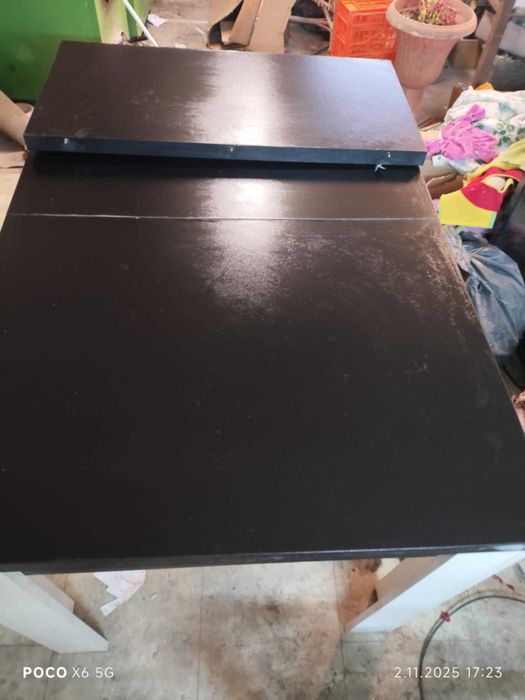 Używany stół 120-160 na 80cm czarny