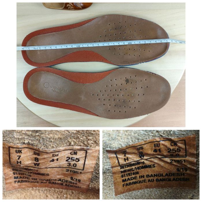Buty Półbuty r. 41 (7H) Clarks męskie skórzane na szeroką stopę