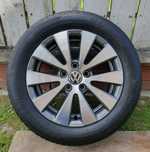 Oryginalne Alufelgi 5 x 112 VW Passat Audi z oponami 215/55/16