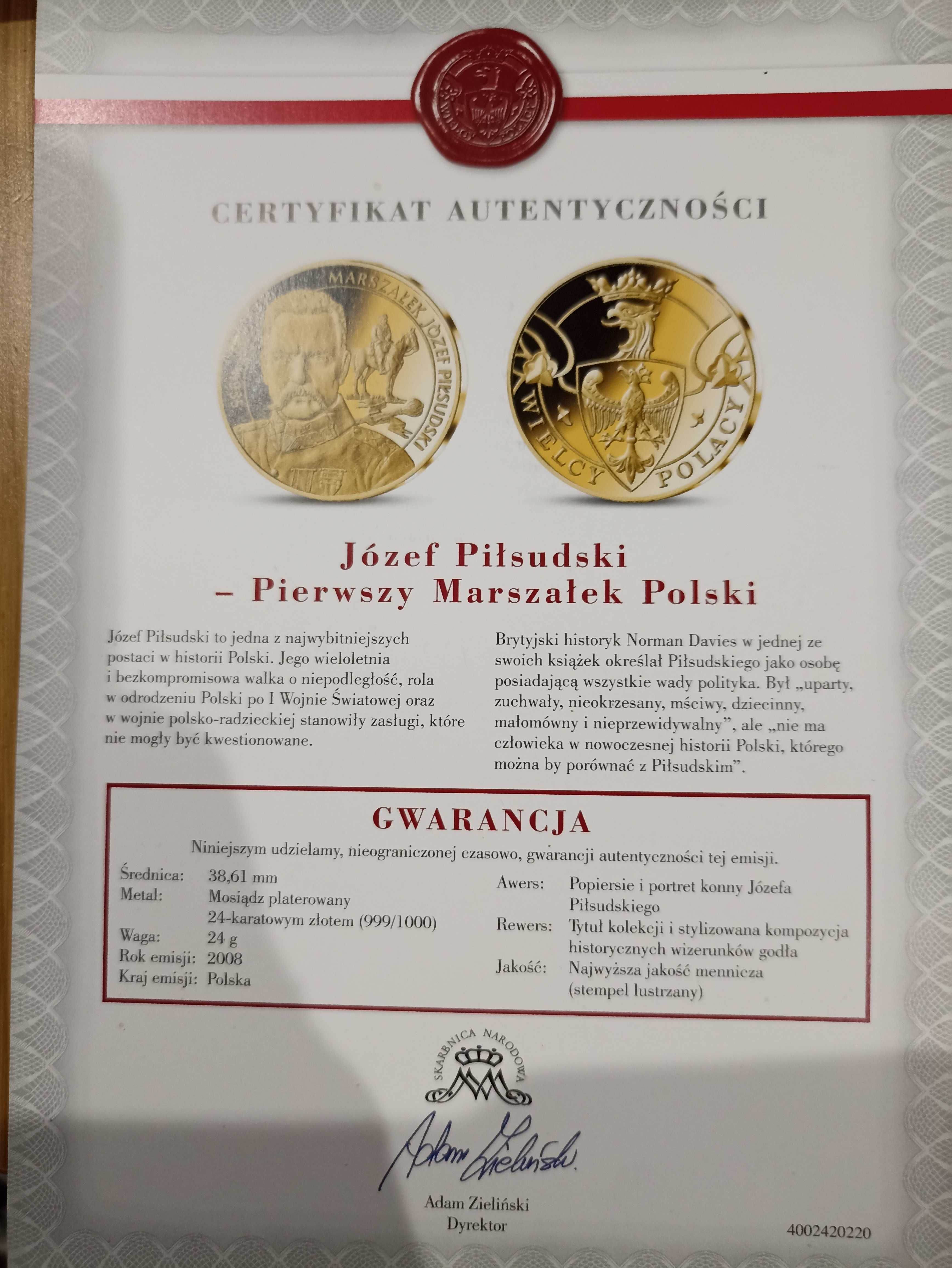 numizmatyka , moneta Józef Piłsudski