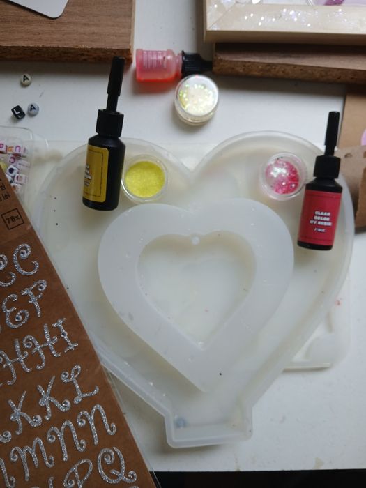 Personalizowana ramka serca ze zdjęciem lub USG