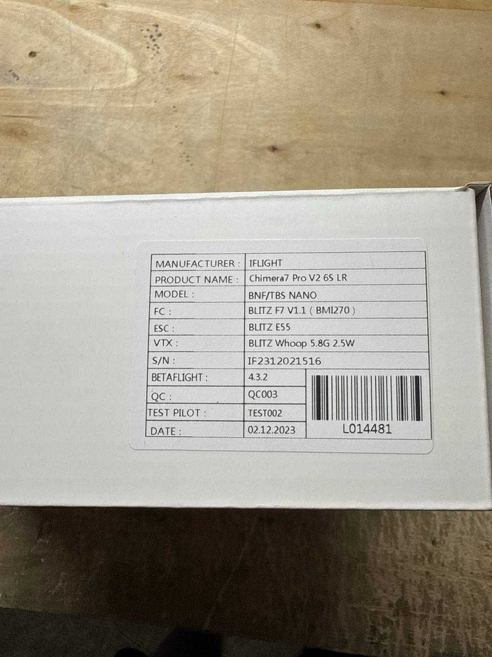 iFlight Chimera 7 Pro V2 Analog 5.8G 2.5W 6s ELRS 915