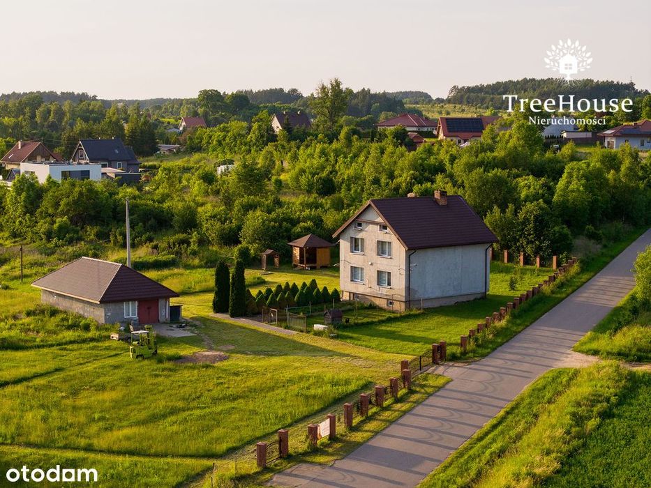 Rodzinny, ciepły dom z oczkiem wodnym na Mazurach