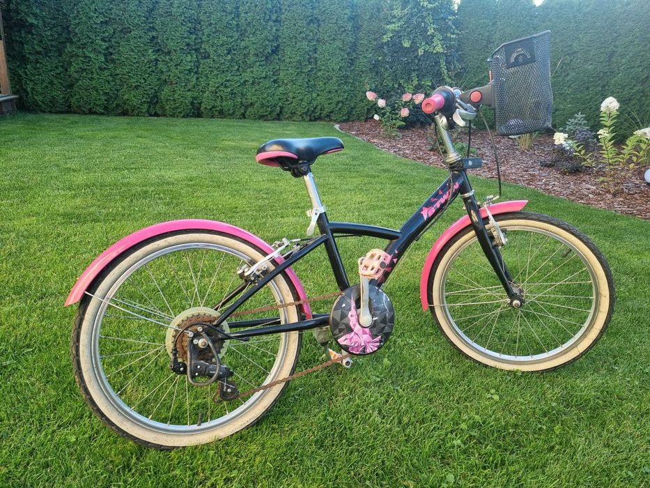 Rower B-twin, Koła 20 Cali, Dziewczęcy Ładny