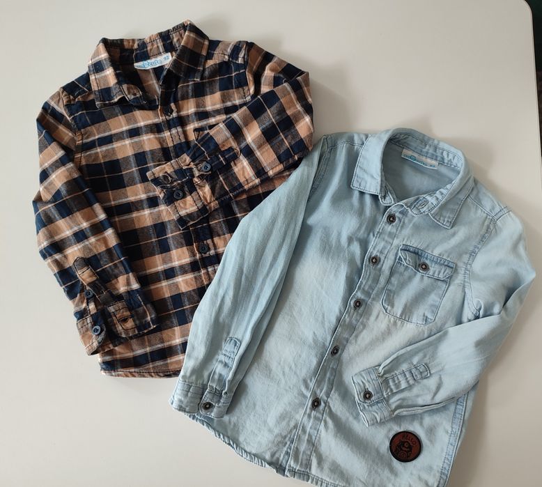 Koszule rozmiar 92 marki Pepco x2