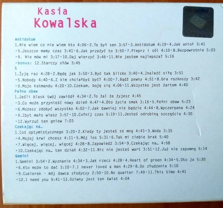 Kasia Kowalska Box 5CD limitowana edycja 2004r