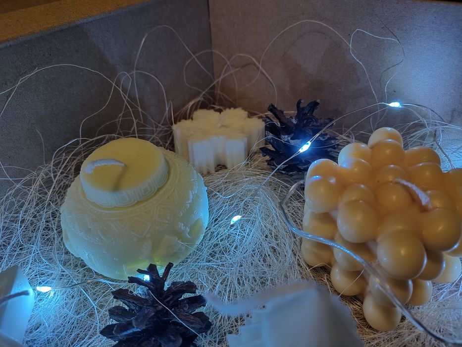 Zestaw świec ozdobnych + gratis