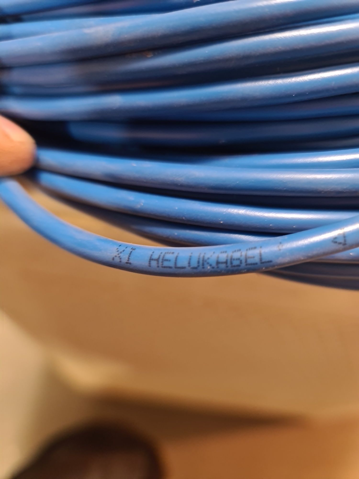 Kabel przewód elastyczny  2 x 0,75 mm2  300/500V niebieski do stref ex