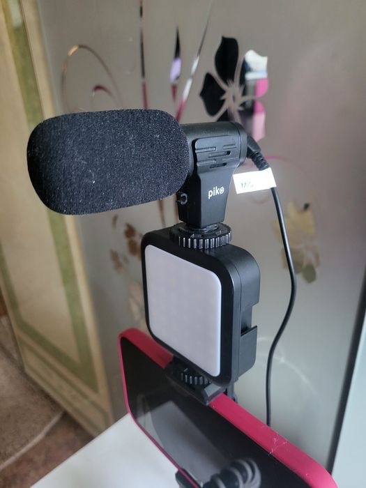 Комплект блогера Piko Vlogging Kit PVKLM03 селфі-лампа LED