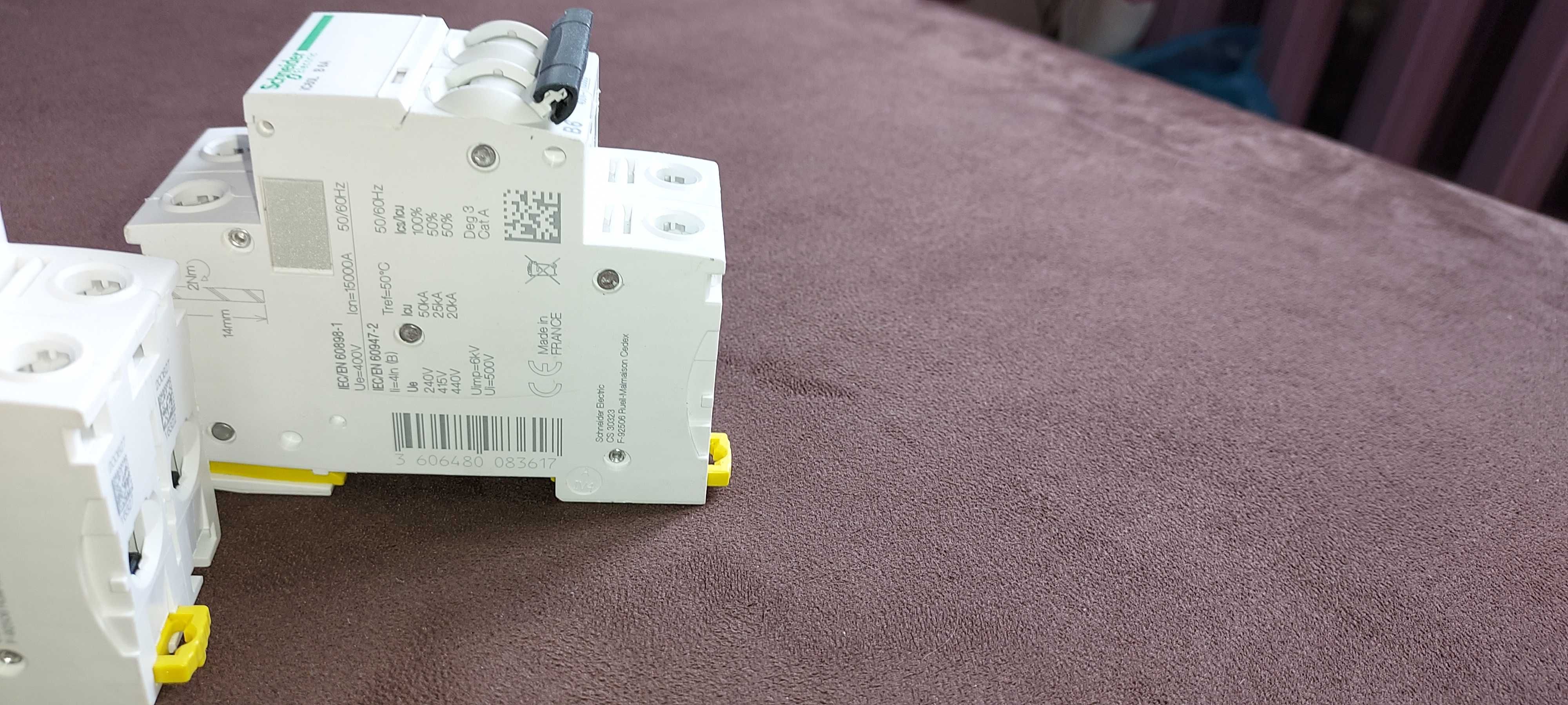 Wyłącznik nadprądowy 2P B 6A 15kA AC iC60L-B6-2