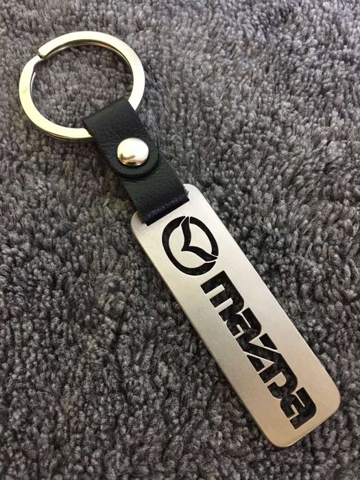 Mazda брелок із нержавіючої сталі та шкіри