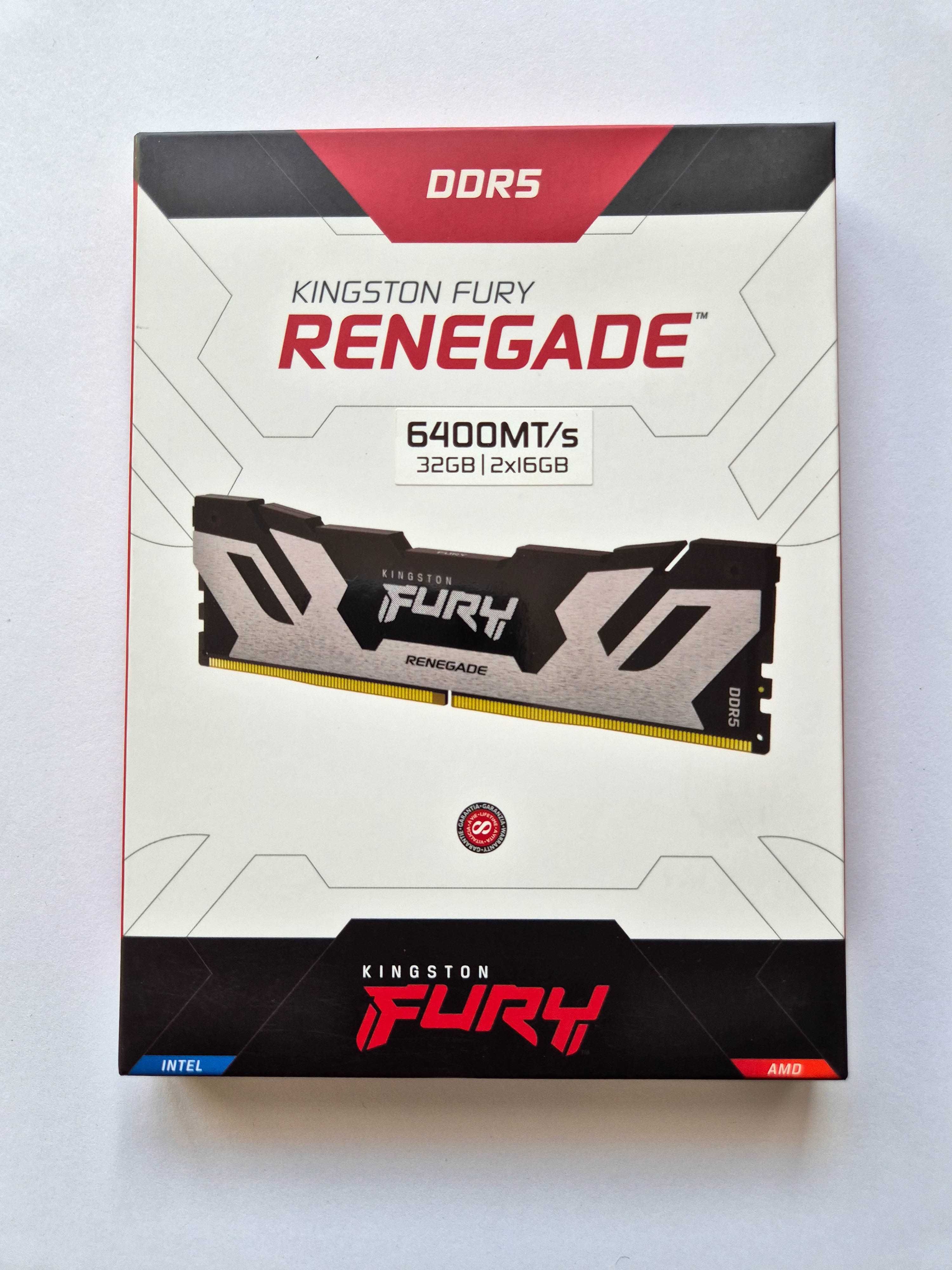 DDR5 Kingston Fury Renegade Cl32 6400Mhz 32GB