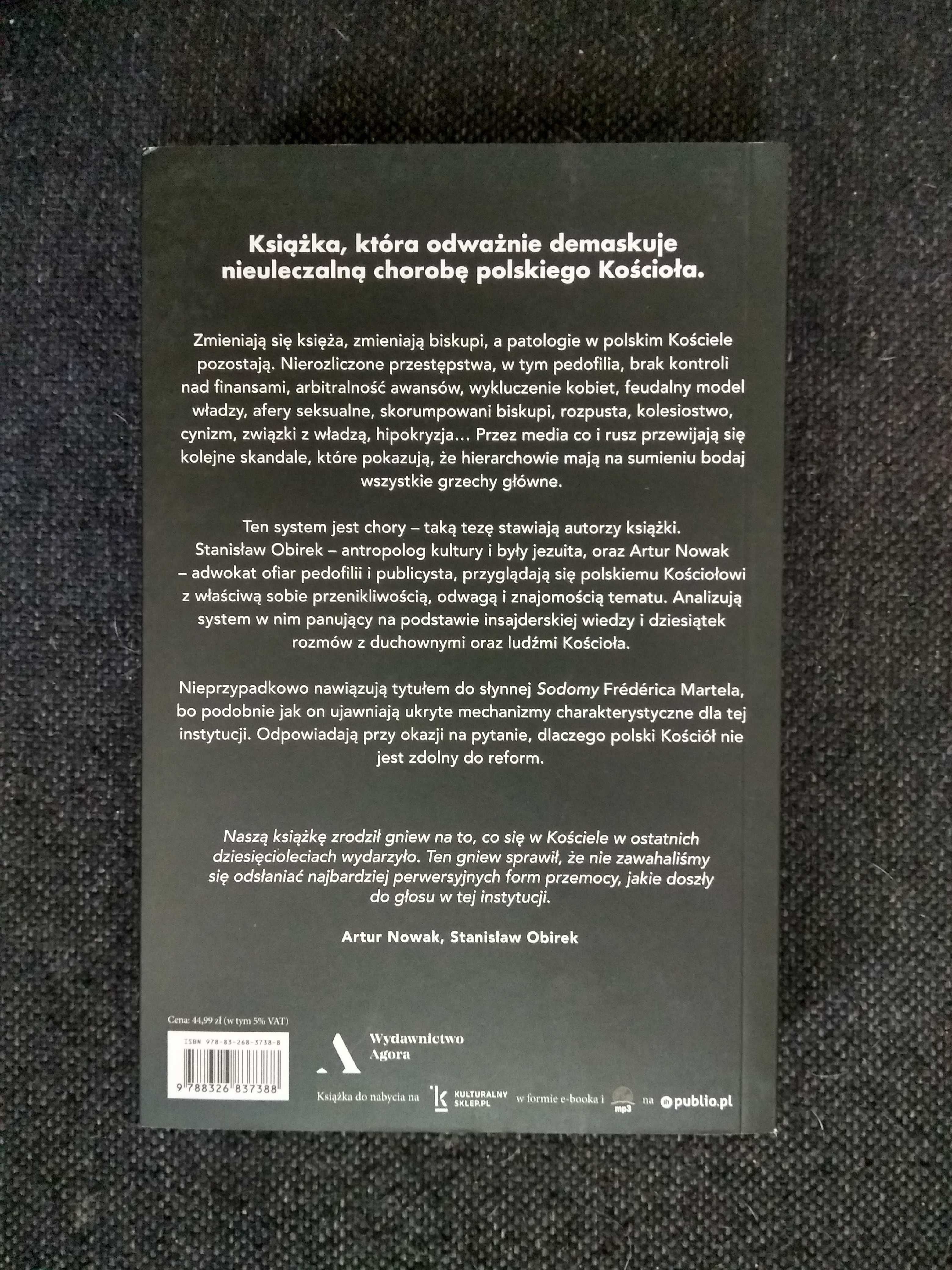 Dobra książka - Gomora A. Nowak S. Obirek (jak nowa)(C9)