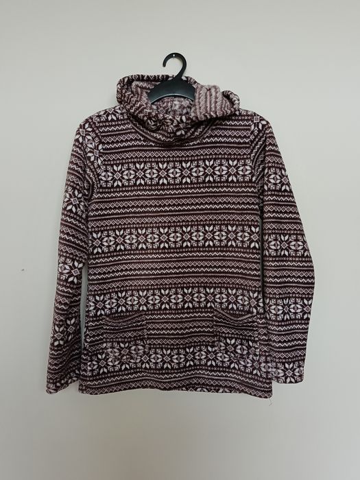 Ciepła bluza polarowa KEY XL we wzory norweskie
