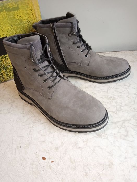 Зимние мужские ботинки, натуральная кожа.