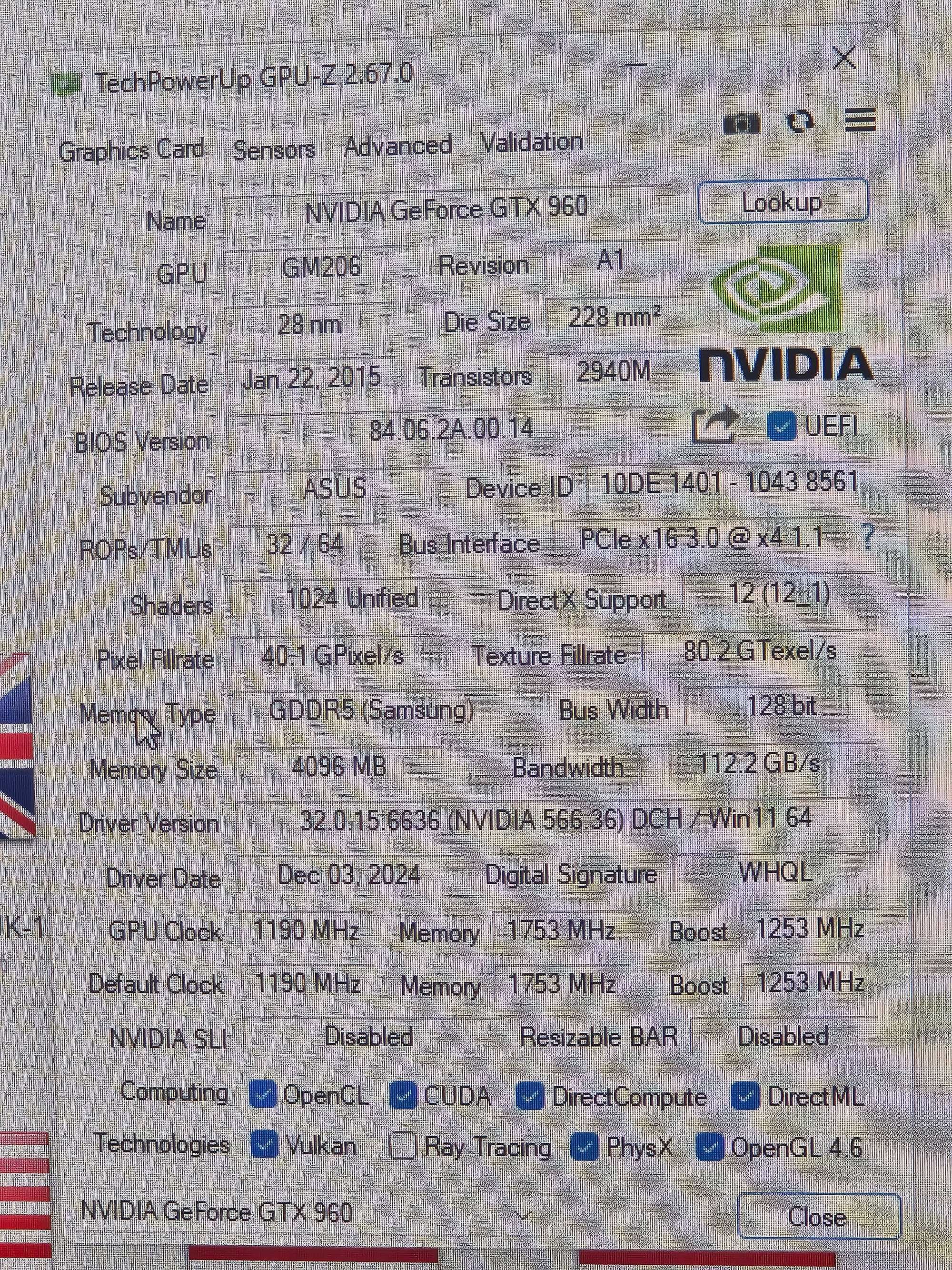 Karta graficzna Asus turbo GTX 960 OC 4GB GDDR5