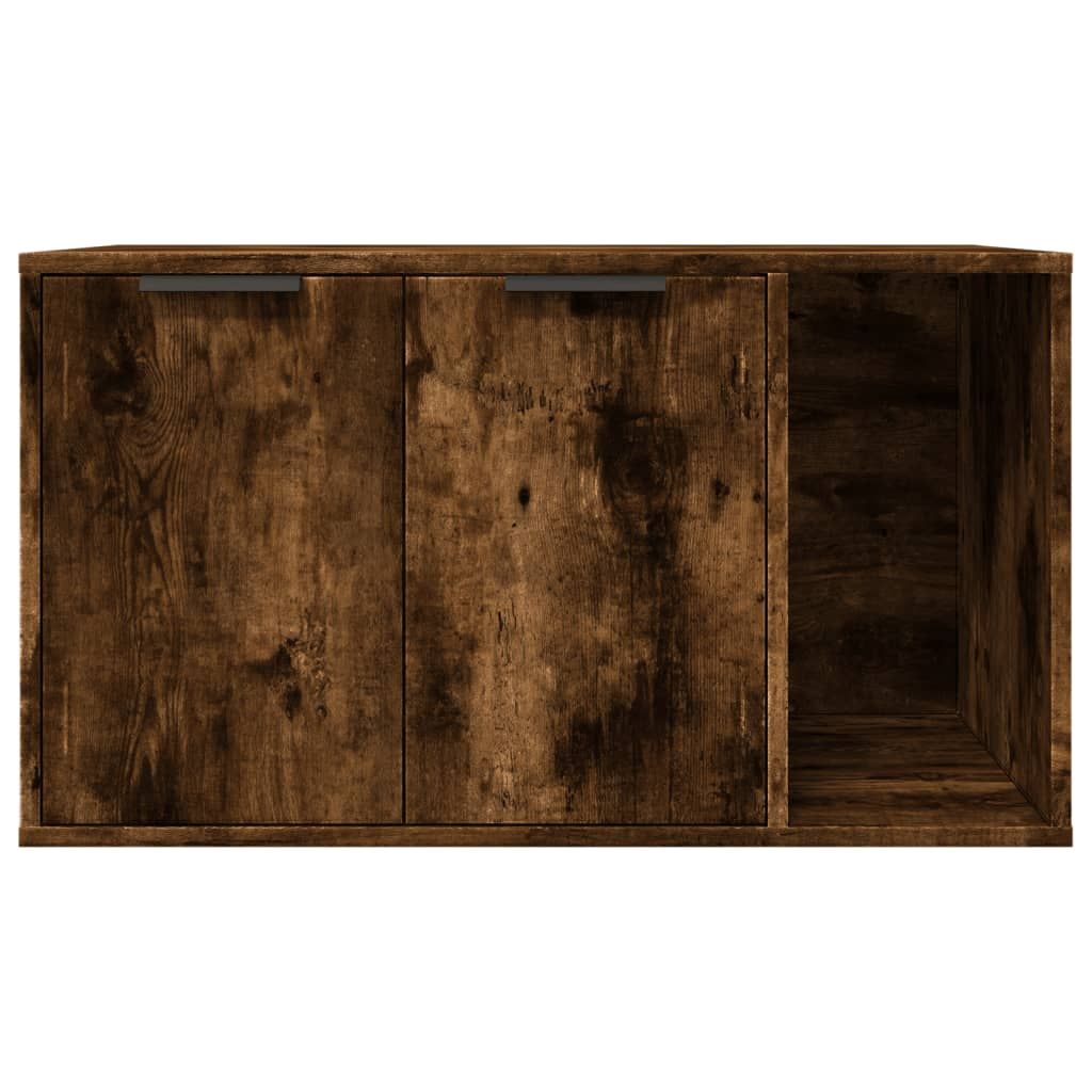 Vidaxl Szafka Na Kuwetę, Przydymiony Dąb, 80X50X45 Cm