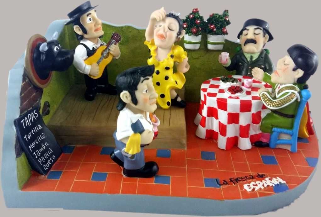 fiesta dekoracja hiszpańska restauracja figurki