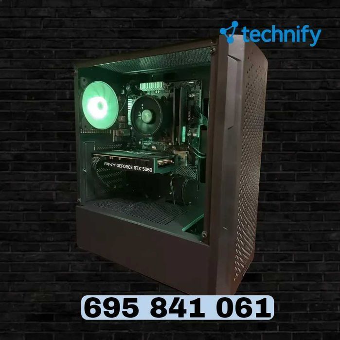 Komputer Gamingowy RTX 5070 Ryzen 5 7500F, 16GB DDR5 Faktura 23%, GWAR