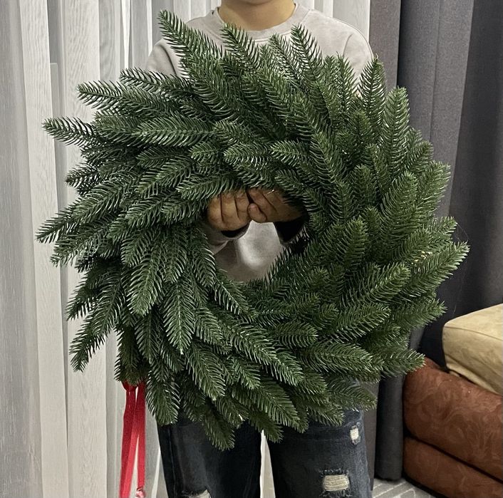 Різдвяний вінок , новорічний вінок великий