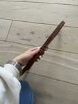 Pasek do spodni cienki brąz 110cm