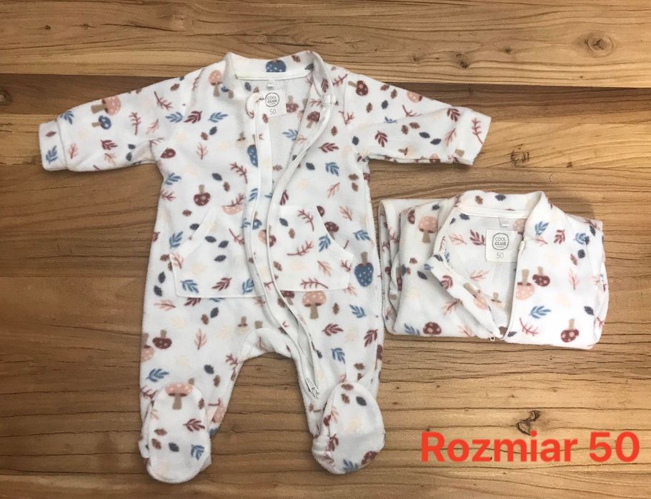 2 Pajacyki smyk rozmiar 50 bliźniaki
