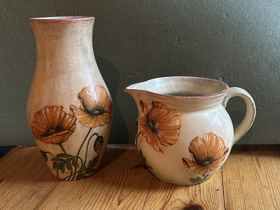 Wazon decupage komplet