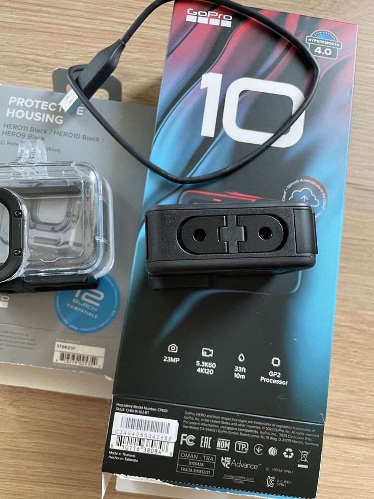 Kamera GOPRO 10, jak nowa, plus obudowa!