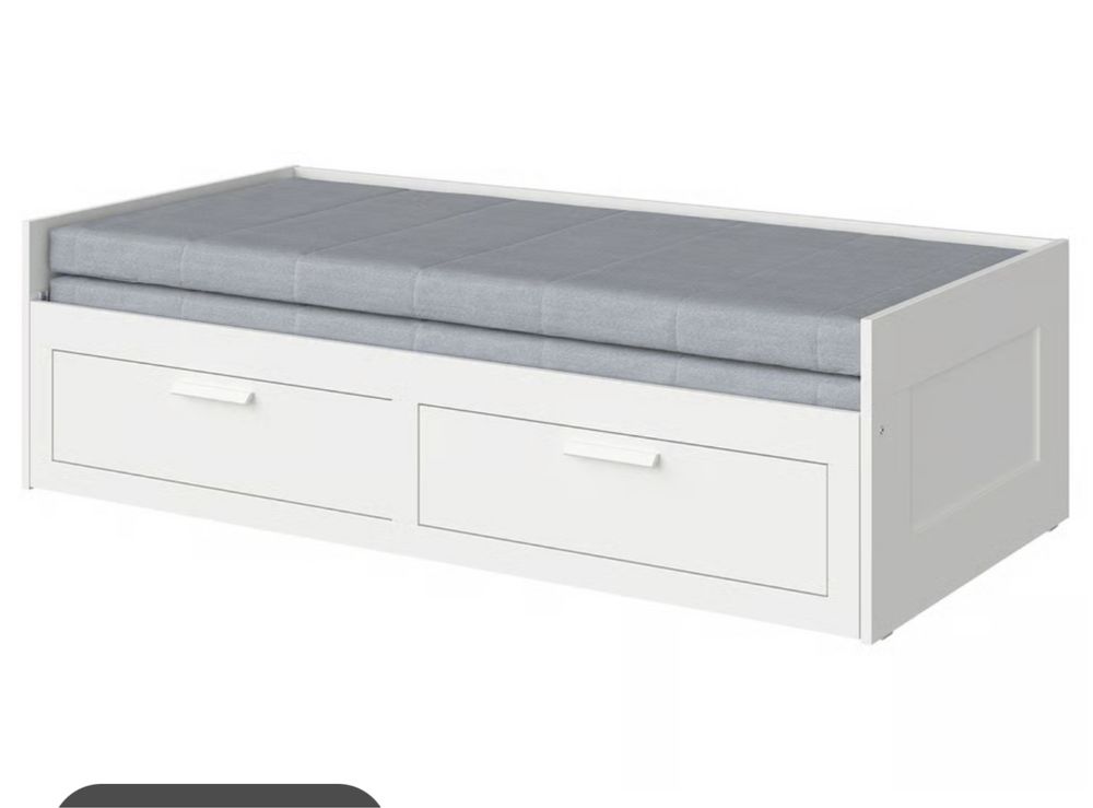 Cama Individual dupla com gavetoes e colchoes